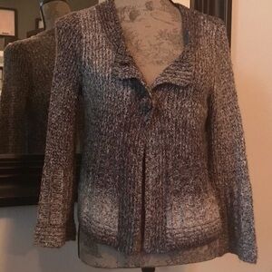 INC International Concepts Women’s Black and Gray Sweater